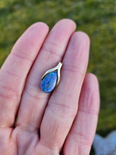 Load image into Gallery viewer, 0845: Vintage: 9ct Gold Australian Pear Cut Opal Pendant- striking colours- Date- Mark 1980
