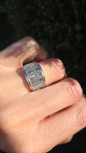 Cargar imagen en el visor de la galería, 1870 18ct White Gold 87 Natural Sparkling  Diamonds (1.65ct) Statement ring
