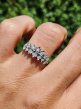 Cargar imagen en el visor de la galería, 1914: Vintage: 9ct Gold Natural Diamonds Dress/Stacker Ring-She sparkles
