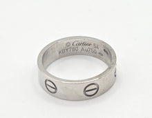 Cargar imagen en el visor de la galería, 2315 Cartier 18ct White Gold Classic Love Ring- Size 54/N/6-75- Pristine
