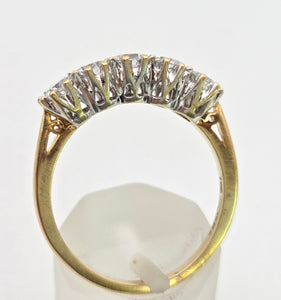 2312 Vintage: 18ct Gold Round Full Cut Natural Diamonds (1.25ct in total) Ring-Very special