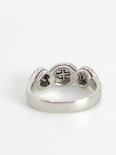 Load image into Gallery viewer, 1679: Vintage: 18ct White Gold Mixed-Cut Diamonds Dress/Stacker Ring- Divine
