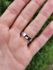 2023: Vintage: Louis Vuitton 18ct White Gold Emepreinte LV Ring- Size 56- Pristine Condition