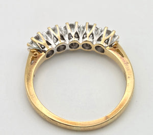 2312 Vintage: 18ct Gold Round Full Cut Natural Diamonds (1.25ct in total) Ring-Very special