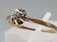 Load image into Gallery viewer, 1994: Vintage; (1979): 9ct Gold Brilliant cut Diamond Solitaire- 44 years old,- nice
