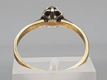 Load image into Gallery viewer, 1994: Vintage; (1979): 9ct Gold Brilliant cut Diamond Solitaire- 44 years old,- nice
