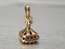 Load image into Gallery viewer, Vintage (1969) 9ct Gold Garnet Fob/Pendant/Charm- 54 year old nice weight
