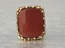 Load image into Gallery viewer, Vintage (1969) 9ct Gold Garnet Fob/Pendant/Charm- 54 year old nice weight
