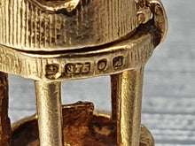 Load image into Gallery viewer, Vintage (1975) Heavy (2.9g) 9ct Gold Night Lantern Pendant/Charm- lovely detail
