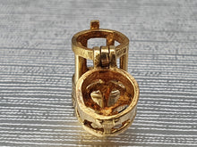 Load image into Gallery viewer, Vintage (1975) Heavy (2.9g) 9ct Gold Night Lantern Pendant/Charm- lovely detail
