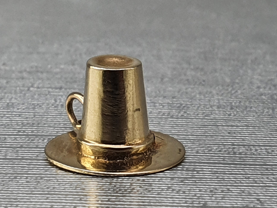 Vintage (1966) Heavy 9ct Gold Top Hat Pendant/Charm - 60 years old & FAB