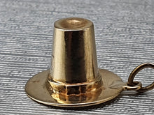 Load image into Gallery viewer, Vintage (1966) Heavy 9ct Gold Top Hat Pendant/Charm - 55 years old &amp; FAB
