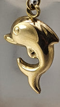 Load image into Gallery viewer, 1984:Vintage: Cute Dolphin Charm in 9ct Gold (1g) nice weight lovely condition
