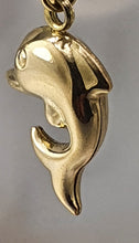 Load image into Gallery viewer, 1984:Vintage: Cute Dolphin Charm in 9ct Gold (1g) nice weight lovely condition
