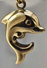 Load image into Gallery viewer, 1984:Vintage: Cute Dolphin Charm in 9ct Gold (1g) nice weight lovely condition
