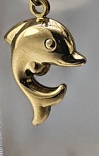 Load image into Gallery viewer, 1984:Vintage: Cute Dolphin Charm in 9ct Gold (1g) nice weight lovely condition
