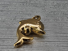 Load image into Gallery viewer, 1984:Vintage: Cute Dolphin Charm in 9ct Gold (1g) nice weight lovely condition
