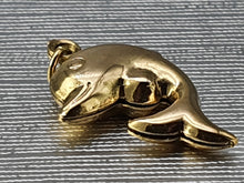 Load image into Gallery viewer, 1984:Vintage: Cute Dolphin Charm in 9ct Gold (1g) nice weight lovely condition
