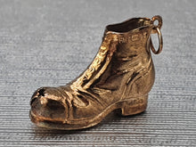 Load image into Gallery viewer, Vintage (1966) 9ct Gold Large Boot Charm superb condition (1.5g) nice weight. 55 years old
