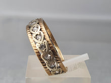 Load image into Gallery viewer, 3635: Vintage: 9ct Mixed Gold White Topaz Full Eternity Ring -fine example
