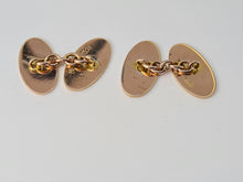 Load image into Gallery viewer, Antique (1936) 9ct Rose Gold Cuff Links - 86 years old - Fab condition
