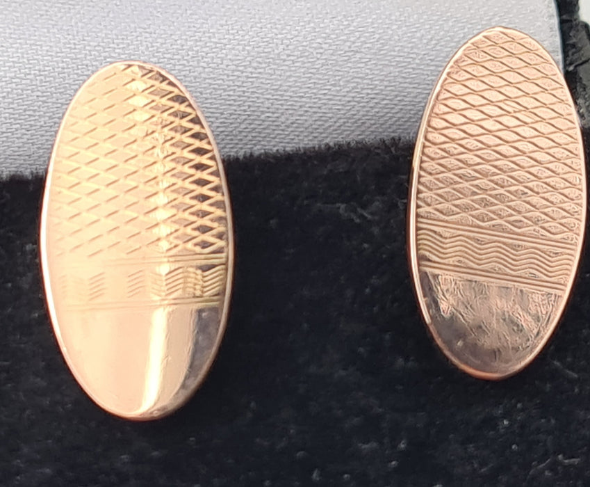 Gemelos antiguos (1936) de oro rosa de 9 quilates - 86 años - Estado fabuloso