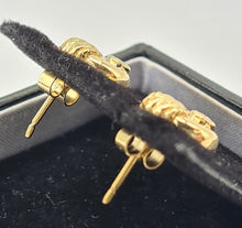 Load image into Gallery viewer, 5099: Vintage: 18ct Gold Brilliant Cut diamond Stud Earrings - Nice weight (3.3grams)
