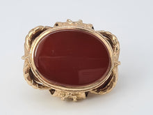 Load image into Gallery viewer, 6005 Vintage (1967)  9ct Gold Red Onyx Horse Pendant/Fob – 16 grams- 58 years old
