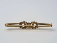 Load image into Gallery viewer, 4462: Millennium 9ct Gold Pearl &amp; Diamond Set Horseshoe Brooch - 23 years old
