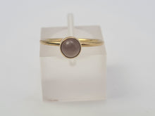 Load image into Gallery viewer, 4678: Vintage: 9ct Gold &quot;Arts &amp; Crafts&quot; Blue Moonstone Ring- eye catching
