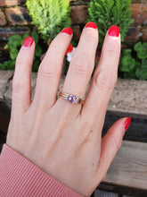 Load image into Gallery viewer, 4581: Vintage 9ct White Gold Cubic Zirconias Dress Ring- cute and crisp
